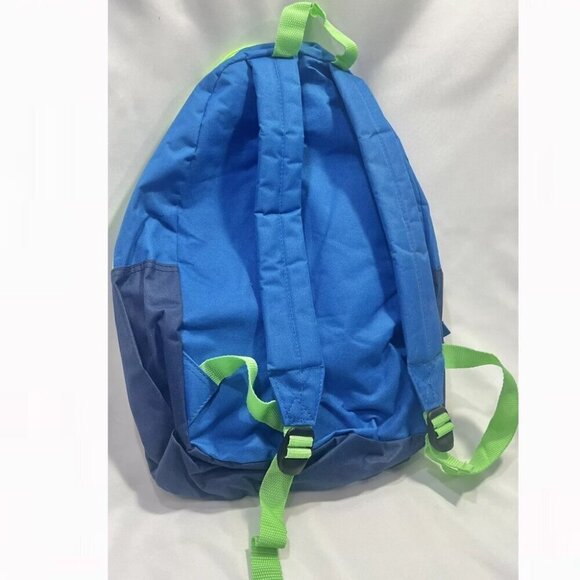 Trailmaker Backpack Classic Blue with Green Yellow Straps & Zipper NWT - Picture 5 of 9